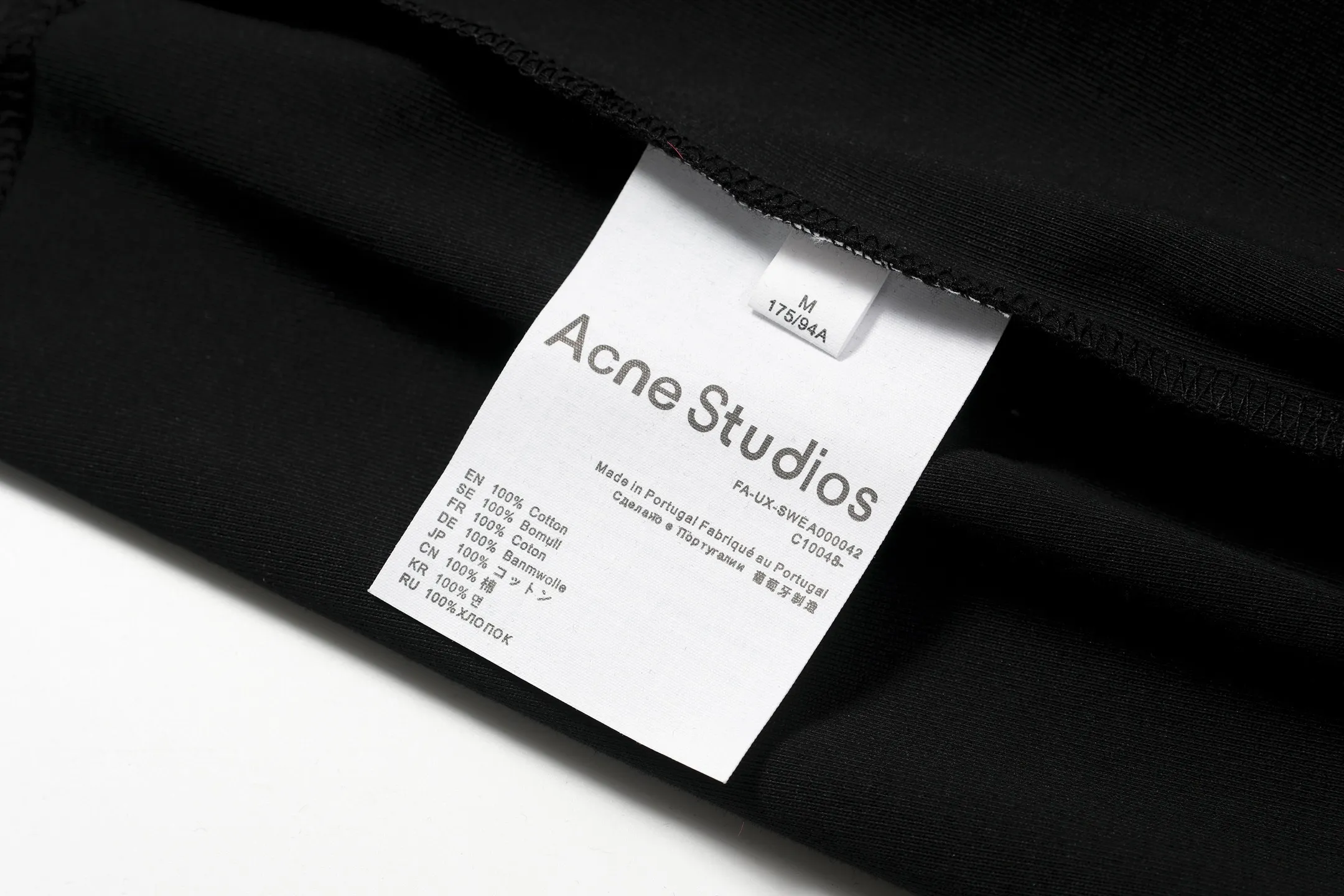 Black In Stock 8266#AC LOGO T Black White S-XL 38 5cm 8266#15014077